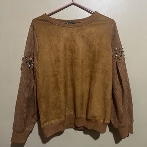 Pearly brown sweatshirt